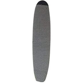 8'0''/8.9''/9'0''/10'0'' Long board Sock Cover Light Protective Bag for Your Surf Board (Black+White 9.0") in Kuwait