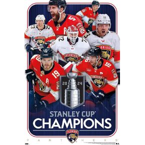 Trends International NHL Florida Panthers - 2024 Stanley Cup Champions Wall Poster, 22.37" x 34.00", Unframed Version