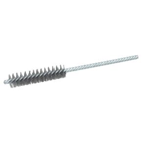 Weiler 21232 0.006" Wire Size, 3/8" Diameter, 4" Length, Steel Bristles, Double Stem Double Spiral Power Tube Brush, Made in The USA (Pack of 10)