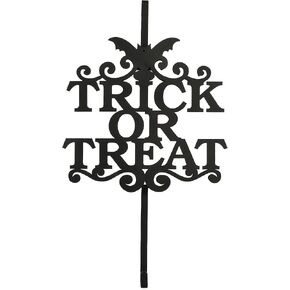 National Tree Company Metal Wreath Hanger, Black, Trick or Treat', Halloween Collection, 19 Inches