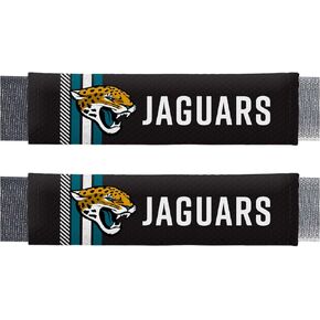 FANMATS 32098 Jacksonville Jaguars Team Color Rally Seatbelt Pad - 2 Pieces