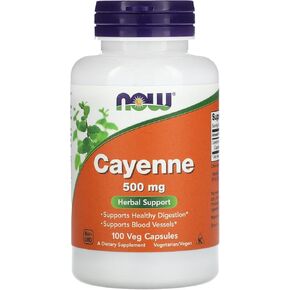 Now Foods Cayenne 500mg 100 Vcaps