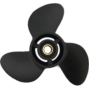 MFS4/5S/6S4 Stroke M5B2 Stroke Dia. 7.8 inch RH Prop Aluminum Propeller for Tohatsu Nissan 4HP 5HP 6HP Outboard Motor 7.8x7