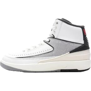 Jordan Big Kid's 2 Retro Python White/Fire Red-Black-Sail (DQ8562 102)