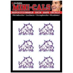 Wincraft NCAA TCU Horned Frogs Face Tattoos, Team Colors, One Size