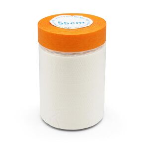 Pre-Taped Masking Film Protection Covering with Adhesive Tape for Automotive Covering Paint Masking or Home (7.87 * 31.17Ft, Transparent)