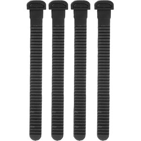 BESPORTBLE 4pcs Replacements Inline Roller Skating Shoes Energy Strap with Screws Nuts Skates Buckles Accessory for Men Women Kids Black