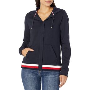 Tommy Hilfiger Adaptive Hoodie Sweatshirt With Magnetic Zipper Closure Womens