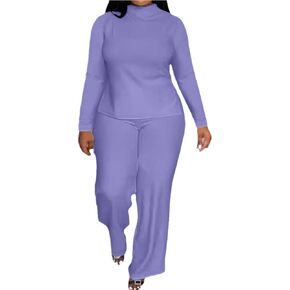 2 Piece Wide Leg Pants Set for Women Summer Casual Plus Size Sleeveless Shirt Long Pant Sets Sexy