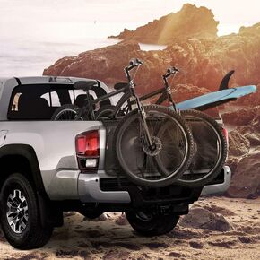 BDK Motor Trend Truck Tailgate Pad for Bikes – Strong Durable 1 Inch Padded Foam Cover with Carbon Fiber Design, Tough Resistant for Tools, Surfboards, Ski/Snowboards, Furniture (48 inch x 18 inch)