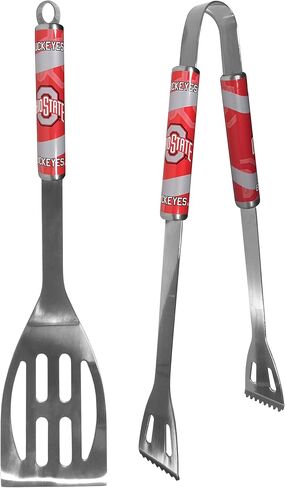 مجموعة شواء من Siskiyou Sports NCAA Ohio State Buckeyes للجنسين مكونة من قطعتين ومشبك شرائح، ألوان الفريق، مقاس واحد in Saudi Arabia