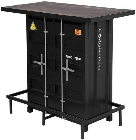 Simple Relax SR03CM3789BK-BT طاولة بار، أسود، بلوط داكن متعثر in Kuwait