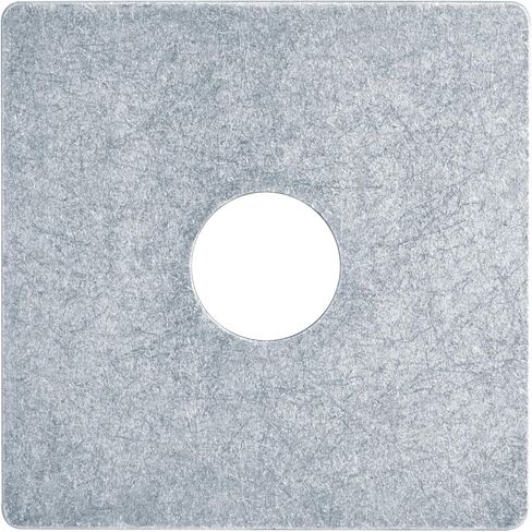 12 قطعة من غسالات الألواح المربعة 3/4 بوصة (ID) × 3 بوصة × 3 بوصة تقبل مسمار 3/4 بوصة، سمك فولاذي مجلفن كهربائيًا 2.6 مم تحمل غسالة مربعة مسطحة in Kuwait