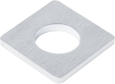 50 قطعة من eoere 1-1/4 بوصة (32 مم) غسالة مربعة الشكل من الألومنيوم لألواح الألومنيوم لتثبيت الألواح الشمسية، السُمك 1/8 بوصة (3 مم)، قطر الفتحة: 15.8 مم، ضع مسمار 1/2 بوصة in Kuwait