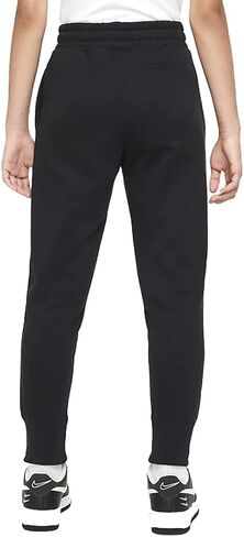 بنطال Nike NSW Fleece WC للفتيات (الأطفال الصغار/الأطفال الكبار) أسود/ذهبي معدني مقاس SM (7-8 للأطفال الكبار) in Saudi Arabia