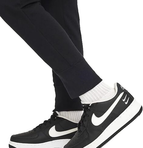 بنطال Nike NSW Fleece WC للفتيات (الأطفال الصغار/الأطفال الكبار) أسود/ذهبي معدني مقاس SM (7-8 للأطفال الكبار) in Saudi Arabia