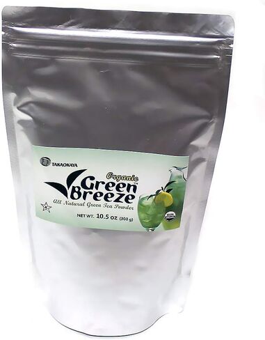 Takaokaya USDA Organic Green Breeze All Natural Green Tea Powder - 300 Gram (Food Service Bulk Size Pack) in Saudi Arabia