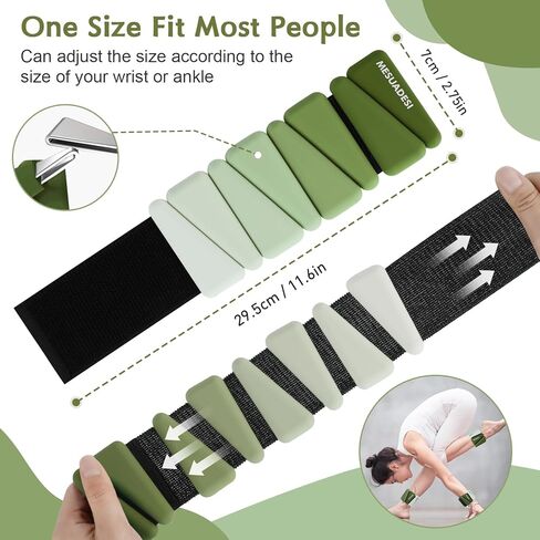 أوزان للمعصم والكاحل للنساء، مجموعة من أوزان للكاحل قابلة للتعديل للذراع والساق، أوزان للمعصم للمشي واليوجا والبيلاتيس والجري والرقص وصالة الألعاب الرياضية 1 رطل لكل منهما in Kuwait