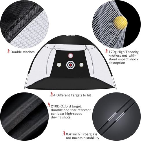 Golf Net, 10 x 7ft Backyard Golf Practice net, Golf Hitting,Driving Net with mat for Indoor/Outdoor in Saudi Arabia
