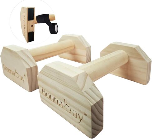 Push-up Stand, 2 PCS Wood Pushup Bars Non-Slip Base Exercise Home Workout Equipment, Perfect Pushup Bar and Handstand Push Up Handles for Men and Women in Saudi Arabia