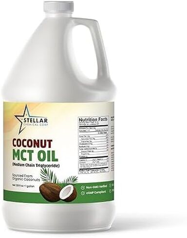 MCT Oil ~ Fractionated Coconut Oil ~ Brain and Body Fuel from Coconuts; (1 Gallon) ~ Stellar Chemical Corp in Saudi Arabia