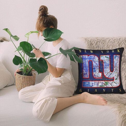 Cincinnati Football Team Logo Throw Pillow Covers 18 x 18 Inch Plush Material Pillowcase Decoration for Home Bed Sofa Fans Best Gift (Cincinnati,18"" L x 18"" W), BZT1001 in Saudi Arabia