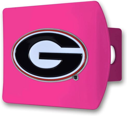 FANMATS 43675 Georgia Bulldogs Color Hitch Cover - Pink in Saudi Arabia