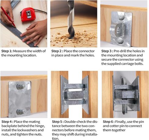 مجموعة موصلات وصلة مجلفنة عائمة شديدة التحمل (عبوة من قطعتين)، 5 بوصة × 3.5 بوصة × 1/8 بوصة، تتضمن 4 لوحات خلفية للتثبيت in Kuwait