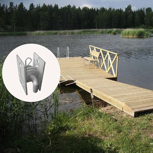 مجموعة موصلات وصلة مجلفنة عائمة شديدة التحمل (عبوة من قطعتين)، 5 بوصة × 3.5 بوصة × 1/8 بوصة، تتضمن 4 لوحات خلفية للتثبيت in Kuwait