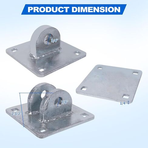 مجموعة موصلات وصلة مجلفنة عائمة شديدة التحمل (عبوة واحدة)، 5 بوصة × 5 بوصة × 1/4 بوصة، تتضمن لوحتين خلفيتين للتثبيت in Kuwait