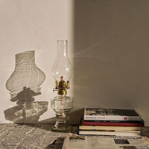 3 عبوات من مصابيح الزيت الريفية مصباح الكيروسين للاستخدام الداخلي مصابيح الزيت الزجاجية العتيقة لإعصار لامو في حالات الطوارئ مصباح الزيت الكلاسيكي المزخرف للمنزل والإضاءة في حالات الطوارئ على سطح الطاولة بارتفاع 12.6 بوصة in Kuwait