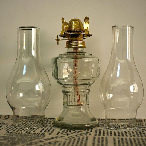 3 عبوات من مصابيح الزيت الريفية مصباح الكيروسين للاستخدام الداخلي مصابيح الزيت الزجاجية العتيقة لإعصار لامو في حالات الطوارئ مصباح الزيت الكلاسيكي المزخرف للمنزل والإضاءة في حالات الطوارئ على سطح الطاولة بارتفاع 12.6 بوصة in Kuwait