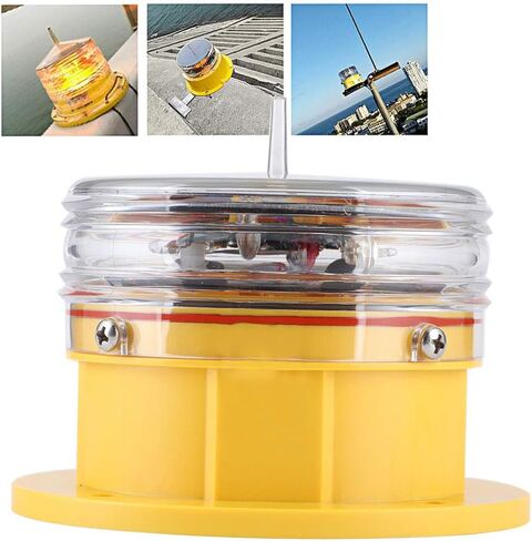 Sidelight Beacon Light,Solar Power Sidelight IP68 Waterproof LED Ship Marine Dock Barge Safety Beacon Flashing Light 360?? Lighting in Saudi Arabia