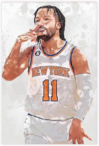 YCYHXGNZA Jalen Brunson Canvas Poster Bedroom Decor Sports Landscape Office Room Decor Gift Unframe: Unframe:12x18inch(30x45cm) in Saudi Arabia