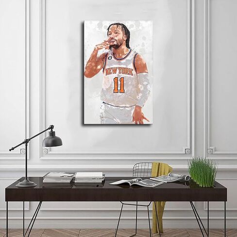 YCYHXGNZA Jalen Brunson Canvas Poster Bedroom Decor Sports Landscape Office Room Decor Gift Unframe: Unframe:12x18inch(30x45cm) in Saudi Arabia