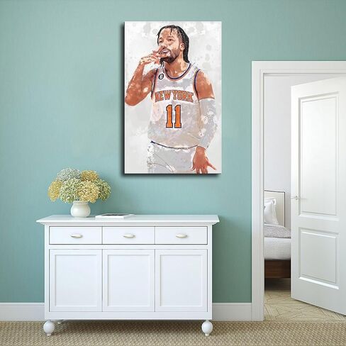 YCYHXGNZA Jalen Brunson Canvas Poster Bedroom Decor Sports Landscape Office Room Decor Gift Unframe: Unframe:12x18inch(30x45cm) in Saudi Arabia