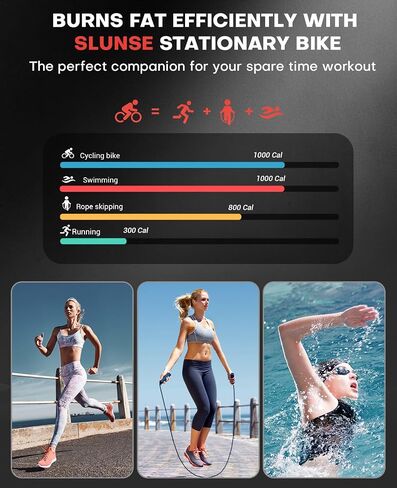 Stationary Exercise Bikes for Home, Magnetic Resistance Silent Belt Drive Indoor Cycling Bike with Digital Monitor & Phone Mount, 350lbs Weight Capacity Comfortable Seat Cushion, Red in Saudi Arabia