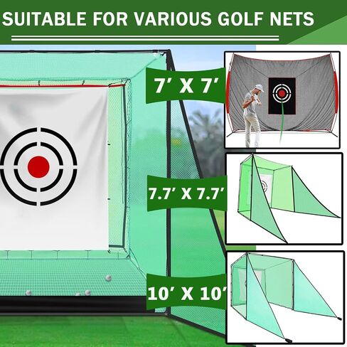 2PCS Green Golf Triangle Side Net with Sandbags for Practice Hitting Netting or Simulator Impact Screen;Shank Net Barrier Net for Golf Driving Cage Frame in Saudi Arabia