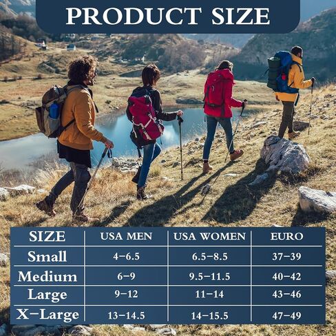 Jiuguva 4 Pairs Waterproof Socks Unisex Waterproof Breathable Socks Outdoor Hiking Wading Fishing Socks for Men Women in Saudi Arabia
