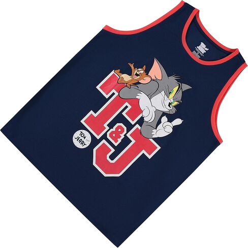 قميص كرة السلة Tom & Jerry للرجال - قميص كرة سلة شبكي كلاسيكي من Hanna-Barbera - قميص جيرسي شبكي كلاسيكي برسوم كارتونية in Kuwait
