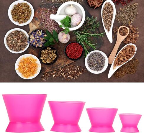 4 Pcs Dental Mixing Cups, Reusable Dental Silicone Mixing Cup Dental Lab Rubber Mixing Cup Dental Oral Cup Mixing Bowl for Mixing Facial Mask Painting Paint Mix in Saudi Arabia