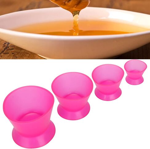 4 Pcs Dental Mixing Cups, Reusable Dental Silicone Mixing Cup Dental Lab Rubber Mixing Cup Dental Oral Cup Mixing Bowl for Mixing Facial Mask Painting Paint Mix in Saudi Arabia