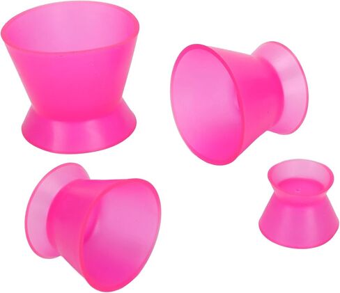 4 Pcs Dental Mixing Cups, Reusable Dental Silicone Mixing Cup Dental Lab Rubber Mixing Cup Dental Oral Cup Mixing Bowl for Mixing Facial Mask Painting Paint Mix in Saudi Arabia