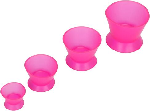 4 Pcs Dental Mixing Cups, Reusable Dental Silicone Mixing Cup Dental Lab Rubber Mixing Cup Dental Oral Cup Mixing Bowl for Mixing Facial Mask Painting Paint Mix in Saudi Arabia