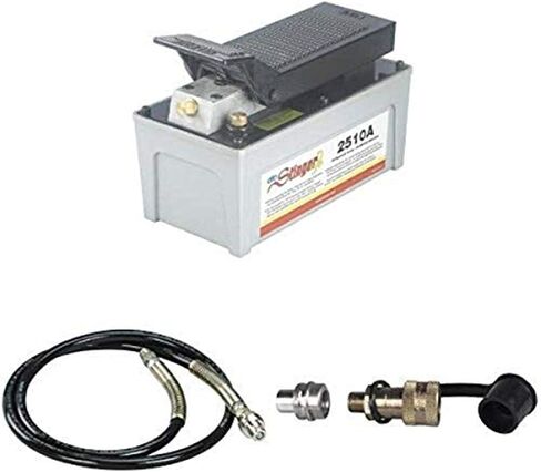 OTC 2510A Stinger 10,000 PSI Foot Operated Air/Hydraulic Pump for Rams, Presses, & Hydraulic Pullers, CHROME in Saudi Arabia