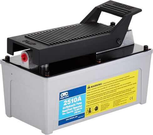 OTC 2510A Stinger 10,000 PSI Foot Operated Air/Hydraulic Pump for Rams, Presses, & Hydraulic Pullers, CHROME in Saudi Arabia