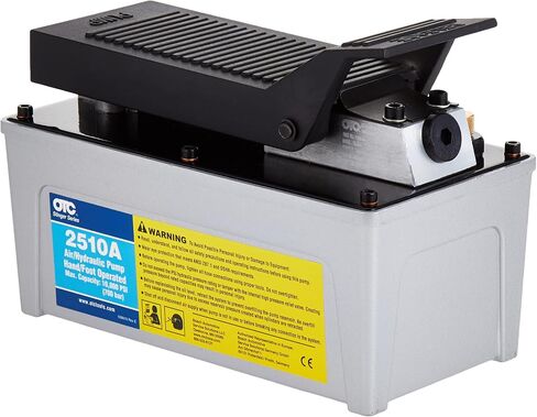 OTC 2510A Stinger 10,000 PSI Foot Operated Air/Hydraulic Pump for Rams, Presses, & Hydraulic Pullers, CHROME in Saudi Arabia