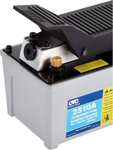 OTC 2510A Stinger 10,000 PSI Foot Operated Air/Hydraulic Pump for Rams, Presses, & Hydraulic Pullers, CHROME in Saudi Arabia