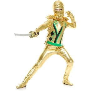 Rubie's Child's Charades Ninja Avengers Series III Costume, Gold, X-Large in Kuwait