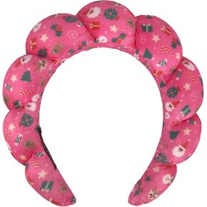 Skincare Headband for Women, Spa Headband, Makeup Headband for Washing Face, Soft Towel Headband for Facial Mask, Cute Hairband for Shower (Black)